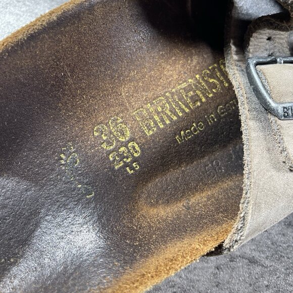 Birkenstock Zurich Size EU 36 US Women’s 5 Color Taupe Upper Leather - Picture 9 of 9